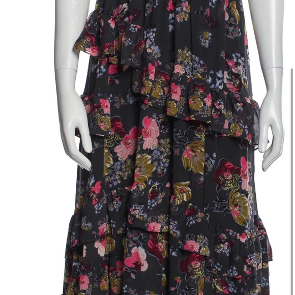 Cinq à Sept Alanis Tired ruffle Silk Dress US6 NWOT - Picture 9 of 14